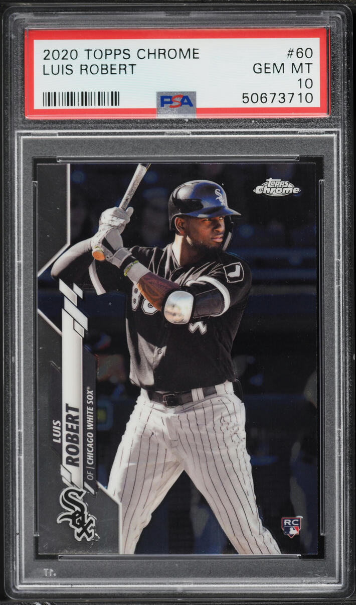 2020 Topps Chrome Luis Robert Base #60 PSA 10 | Card Ladder
