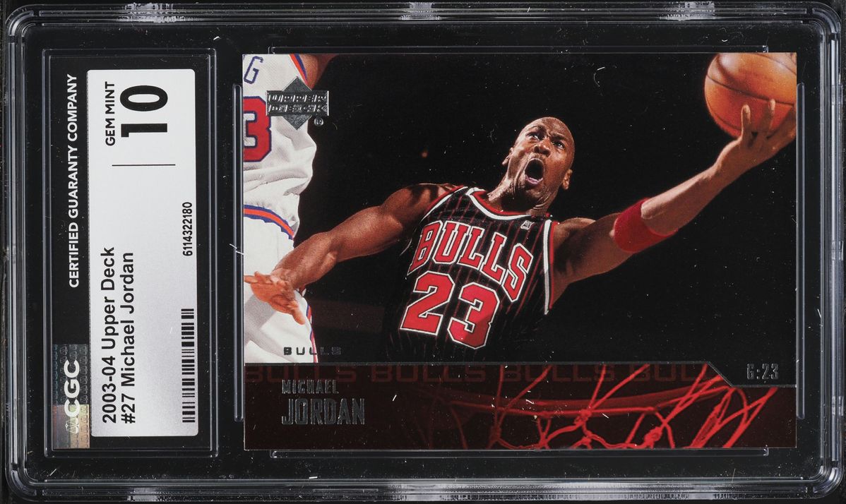 2003 Upper Deck Basketball Michael Jordan #27 CGC 10 GEM MINT