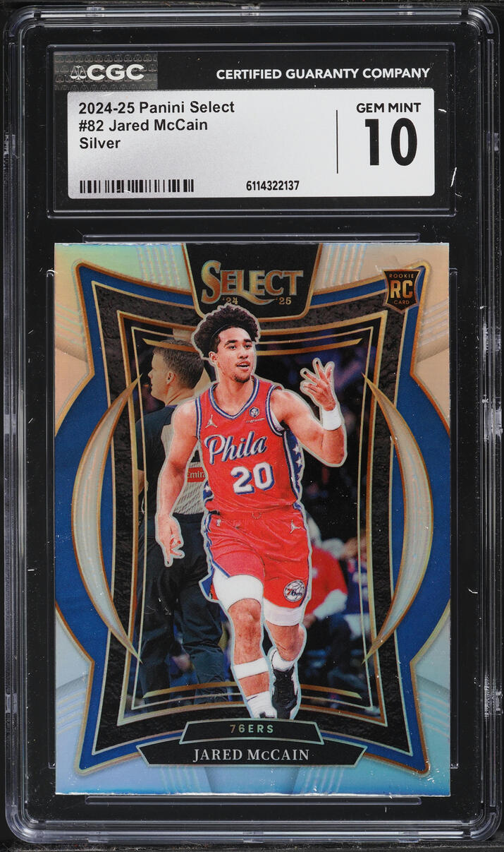 2024 Select Concourse Silver Jared McCain ROOKIE #82 CGC 10 GEM MINT