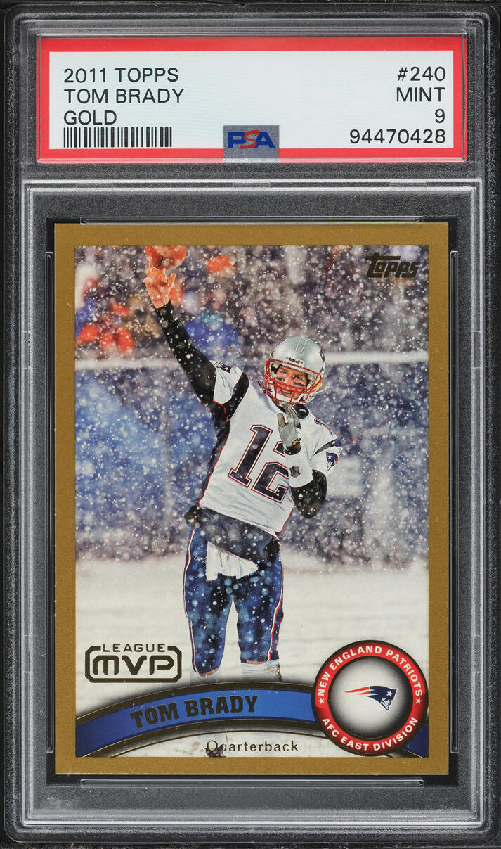 2011 Topps Gold Tom Brady /2011 #240 PSA 9 MINT