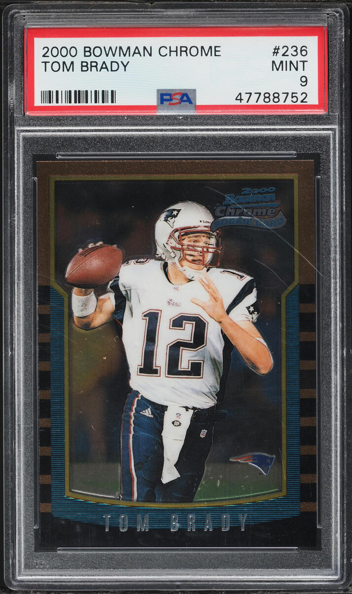 2000 Bowman Chrome Tom Brady ROOKIE #236 PSA 9 MINT