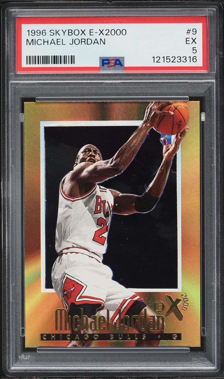 1996 Skybox E-X2000 Michael Jordan #9 PSA 5 EX