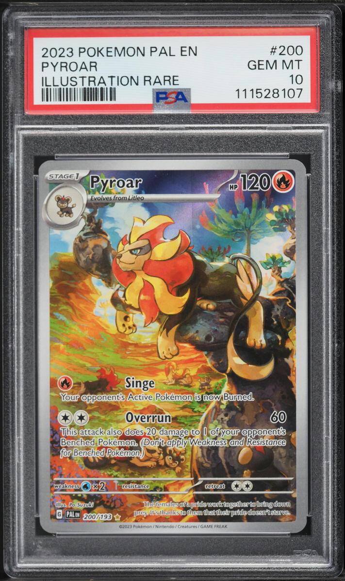 2023 Pokemon Scarlet & Violet Paldea Evolved IR Pyroar #200 PSA 10 GEM MINT