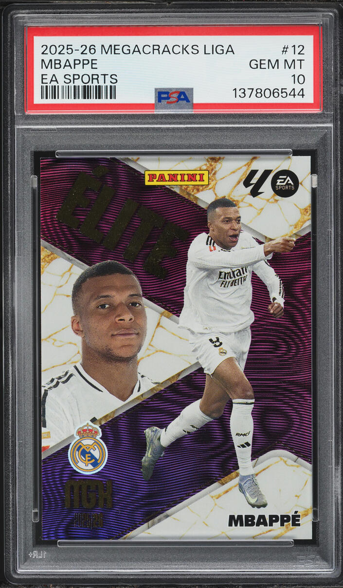 2025 Panini Megacracks Mgk Laliga Ea Sports Mbappe #12 PSA 10 GEM