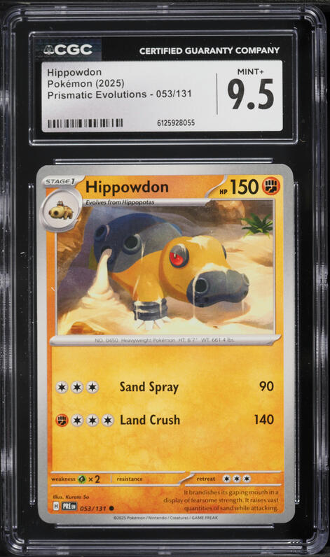 hippowdon pokemon card value 2007 Diamond & Pearl #29 PSA 8 NM-MT on Fanatics Collect Description coming soon... Hippowdon HP 150 Sand Breath