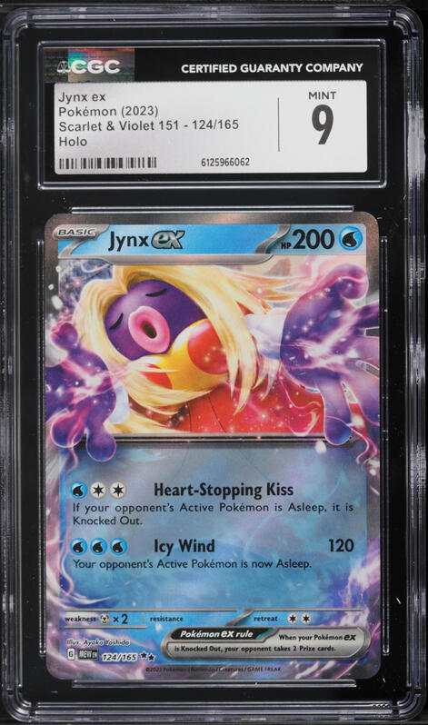 2023 Pokemon Scarlet & Violet 151 Holo Jynx EX #124 CGC 9 MINT