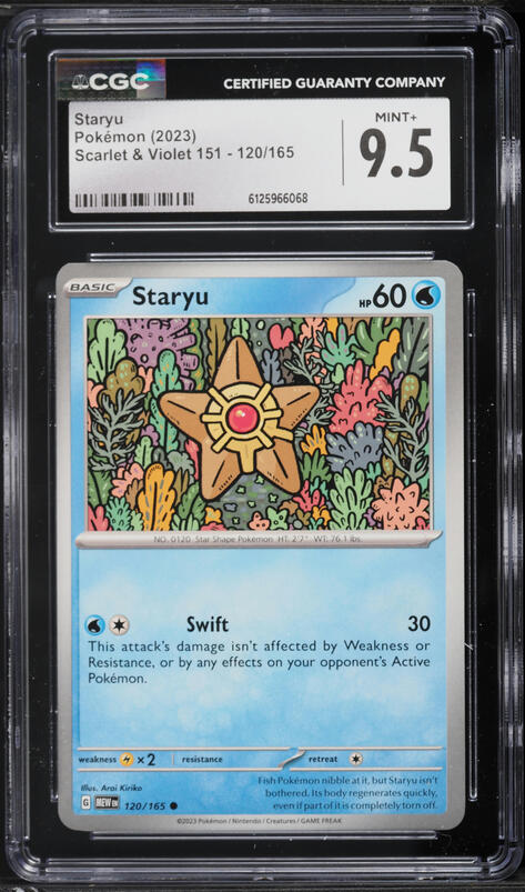 2023 Pokemon Scarlet & Violet 151 Staryu #120 CGC 9.5 MINT+