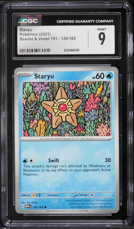 2023 Pokemon Scarlet & Violet 151 Staryu #120 CGC 9 MINT