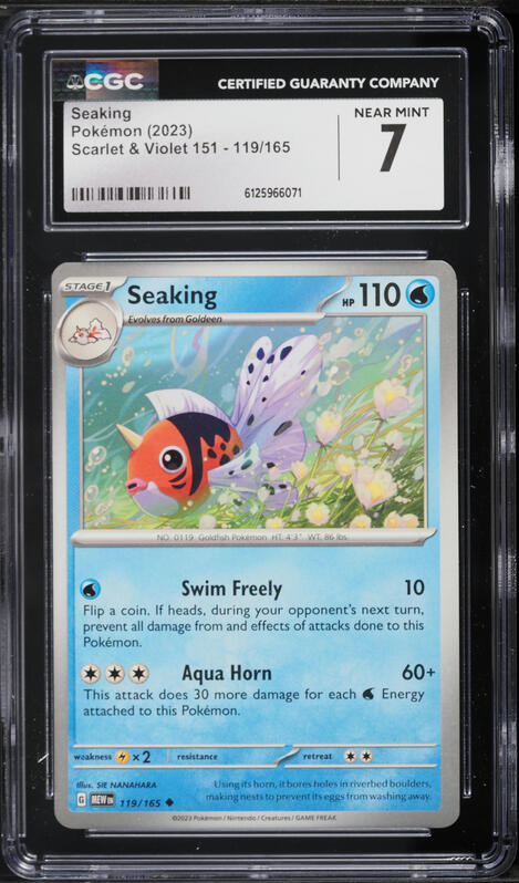 1995 Pokemon Japanese Topsun Blue Back Seaking #119 PSA 5 EX on Fanatics  Collect