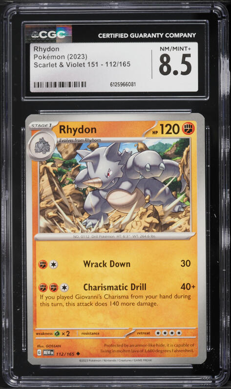 pokemon card rhydon Rhydon 090/196 NM / M - Lost Origin Pokemon Card