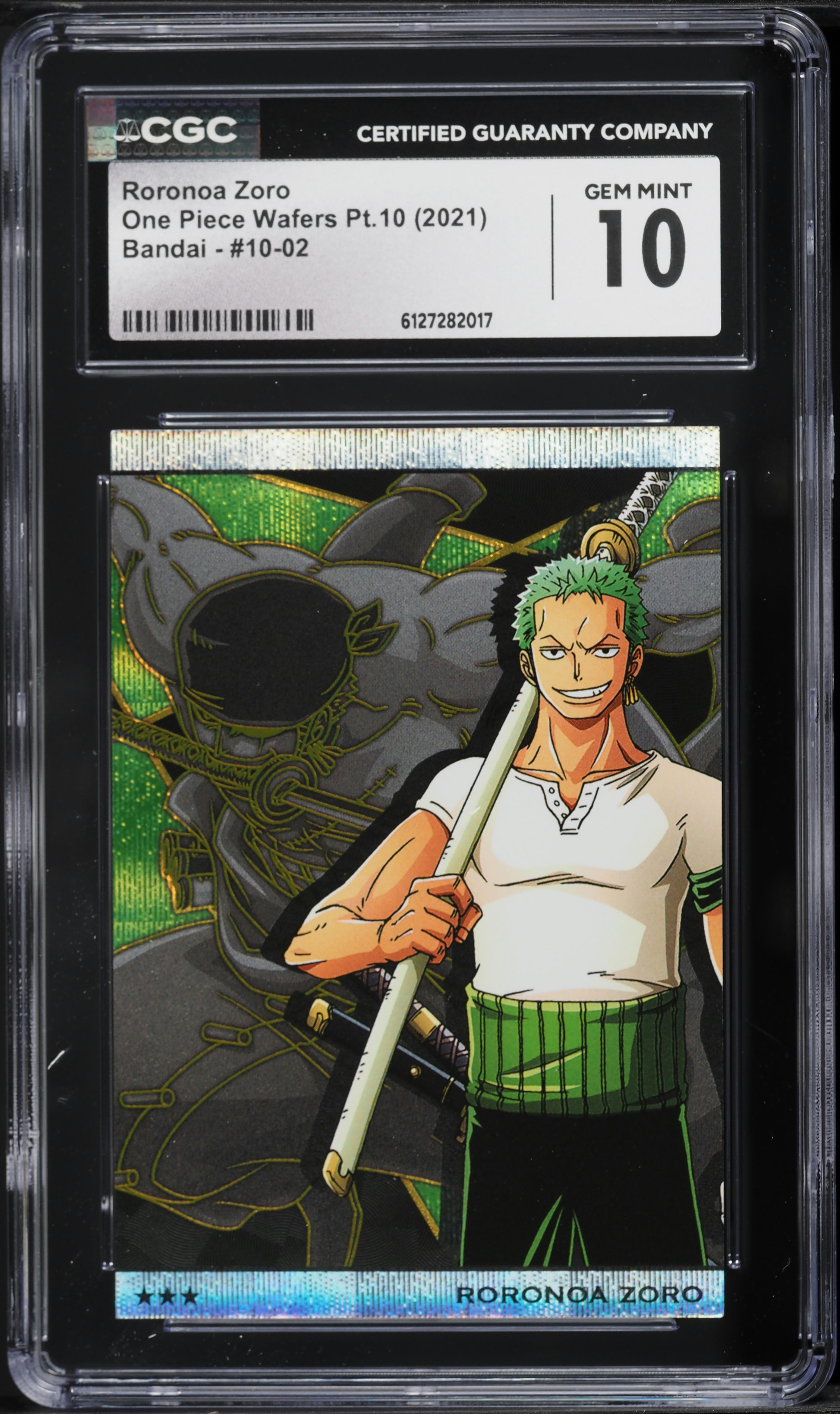 2021 One Piece Japanese Wafers Pt. 10 Bandai Roronoa Zoro #10-02