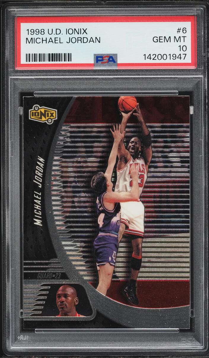 1998 Upper Deck Ionix Michael Jordan #6 PSA 10 GEM MINT