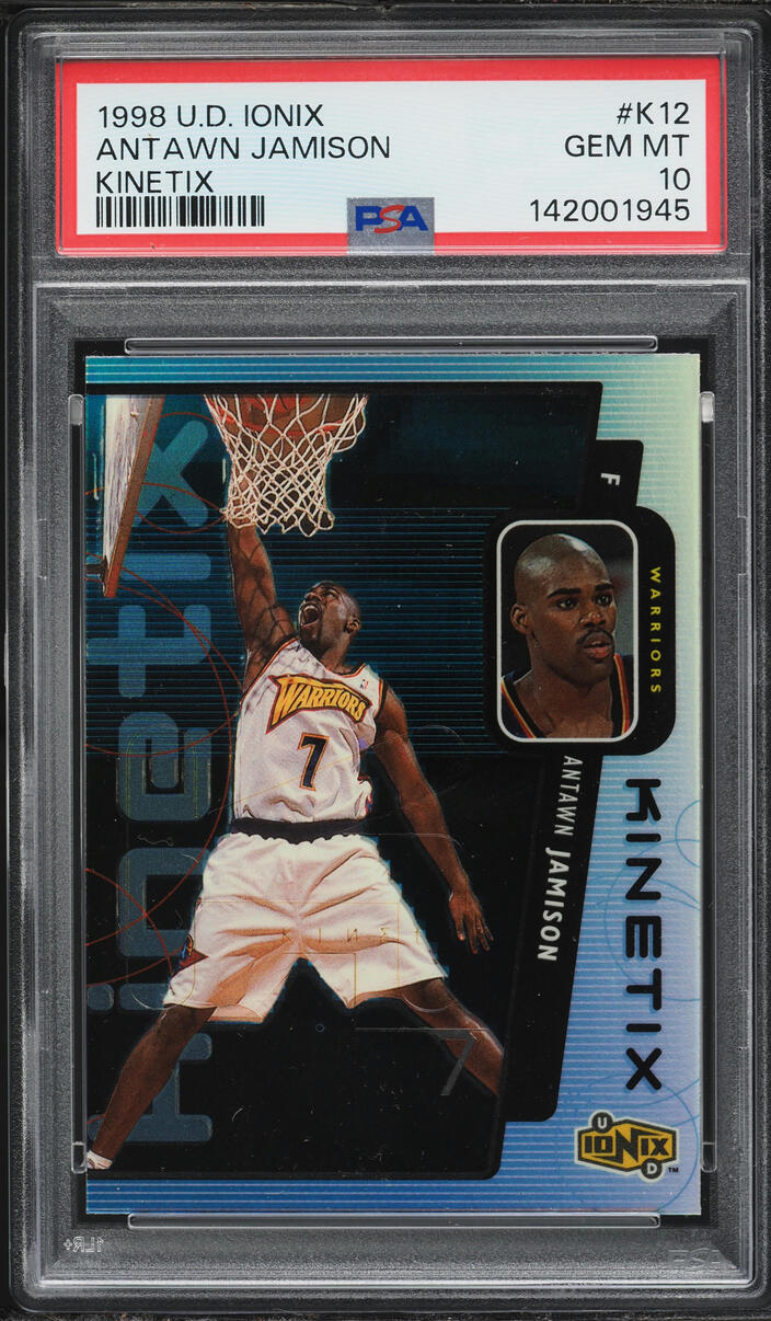 1998 Upper Deck Ionix Kinetix Antawn Jamison #K12 PSA 10 GEM MINT