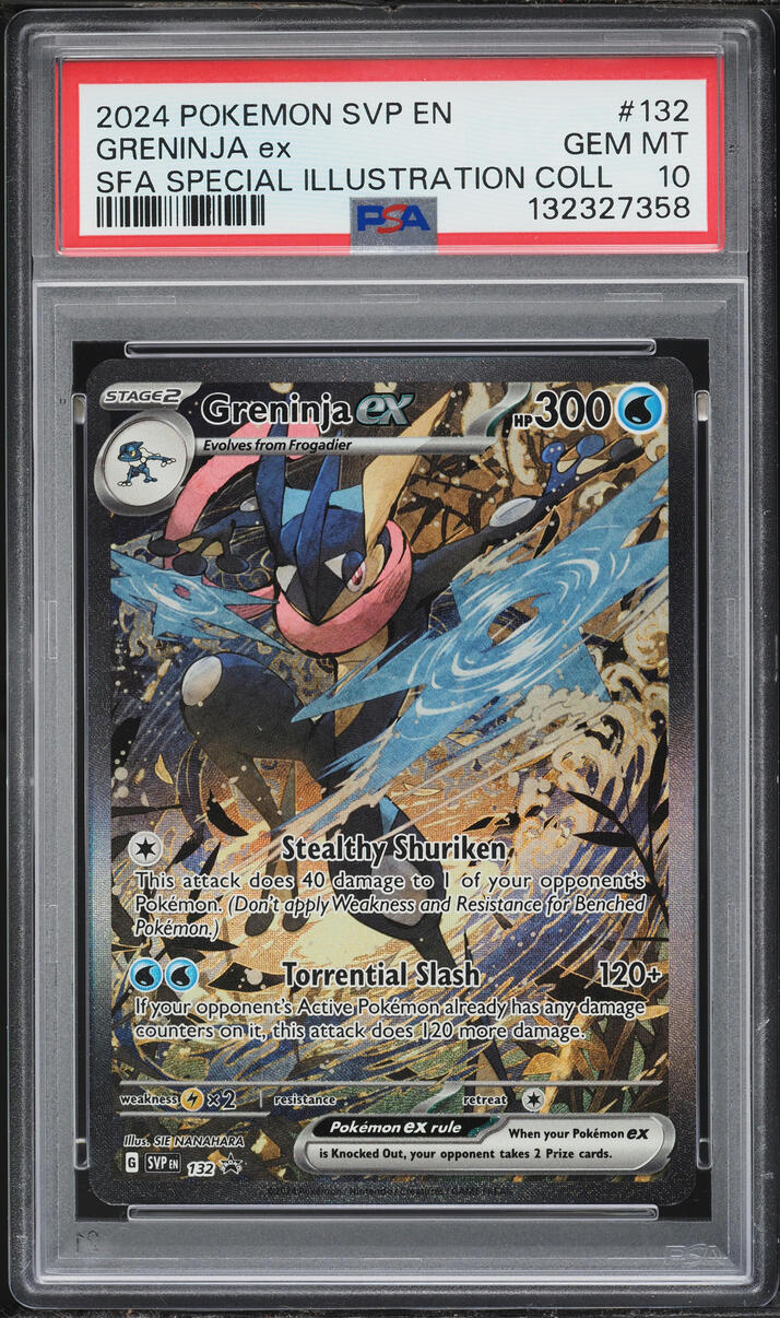 2024 Pokemon SV Promo Illustration Collection Alt Art Greninja ex #132 PSA 10 GEM MINT