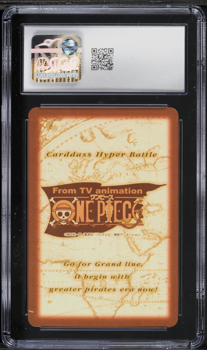 2001 One Piece Japanese Carddass Hyper Battle Promo Luffy #C-JF02.1 CGC 9.5 MINT+
