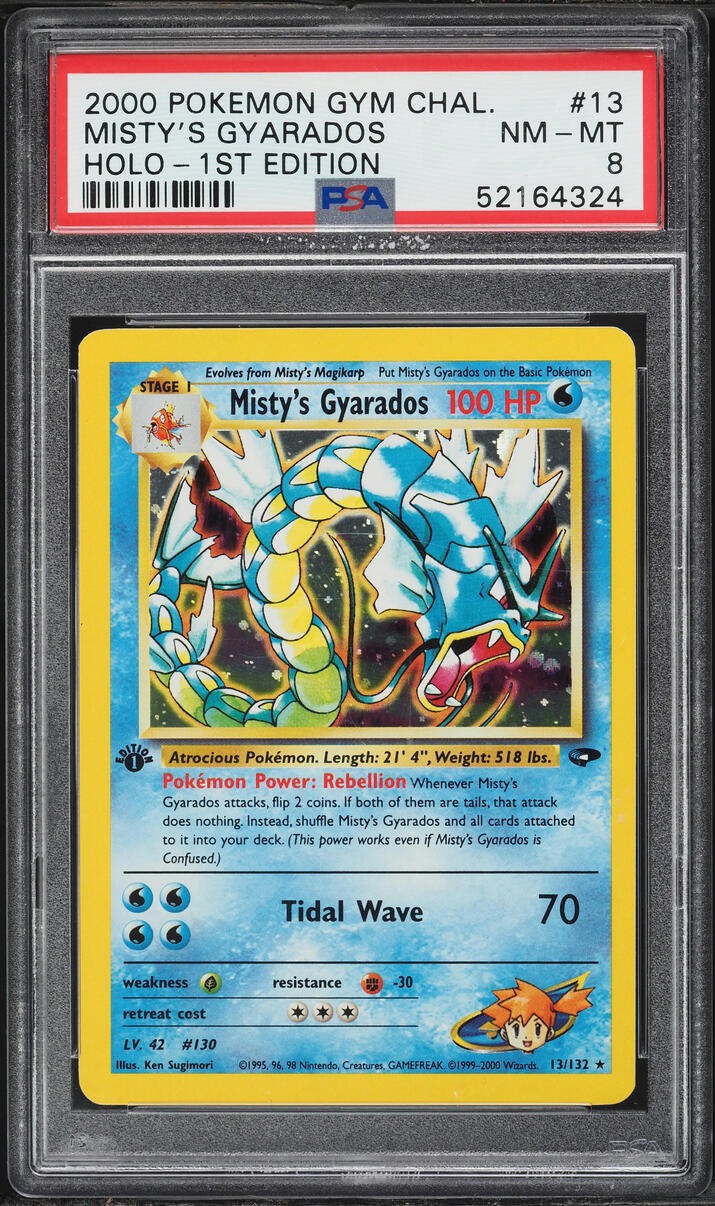 2000 Pokemon Gym Challenge Misty's Gyarados Holo-1st Edition 13