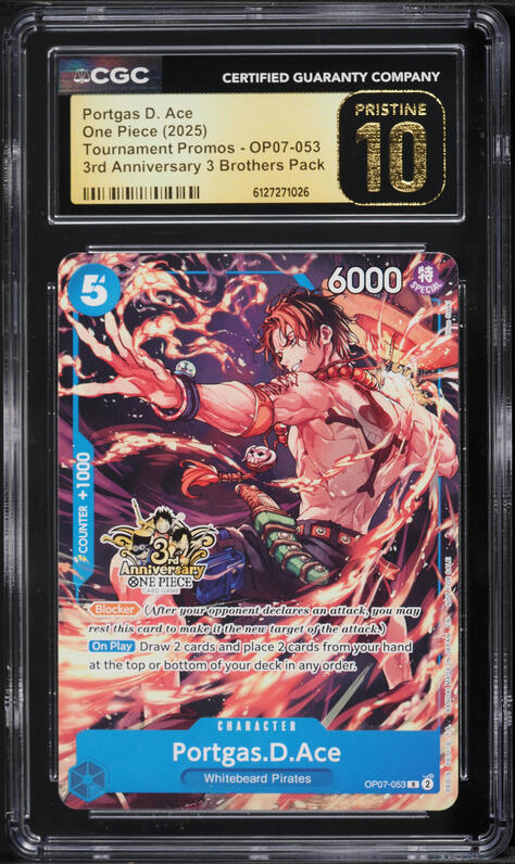 2023 One Piece Japanese Championship '23 Leader Portgas D. Ace