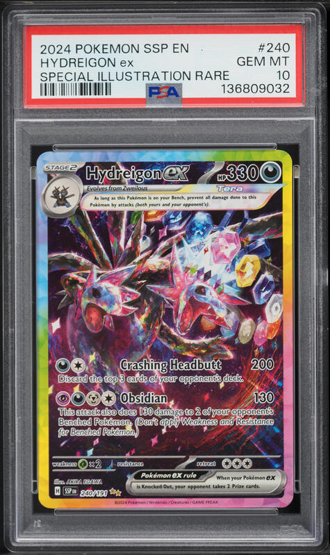 2025 Pokemon Japanese SV White Flare SAR Hydreigon ex #171 PSA 10