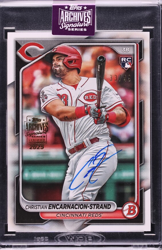 2025 Topps Archives Series '24 Bowman Christian Encarnacion-Strand ROOKIE AUTO /49 #79 CGC AUTH