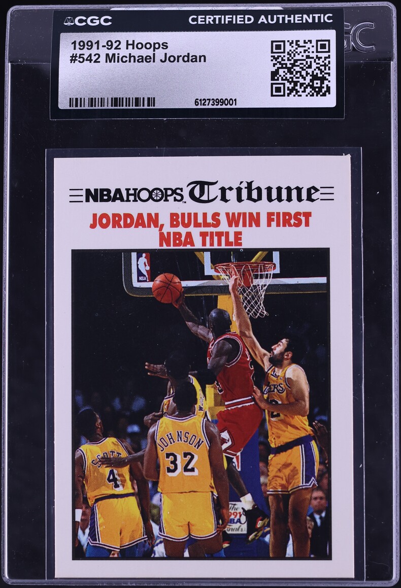 1991 Hoops Michael Jordan #542 CGC AUTH