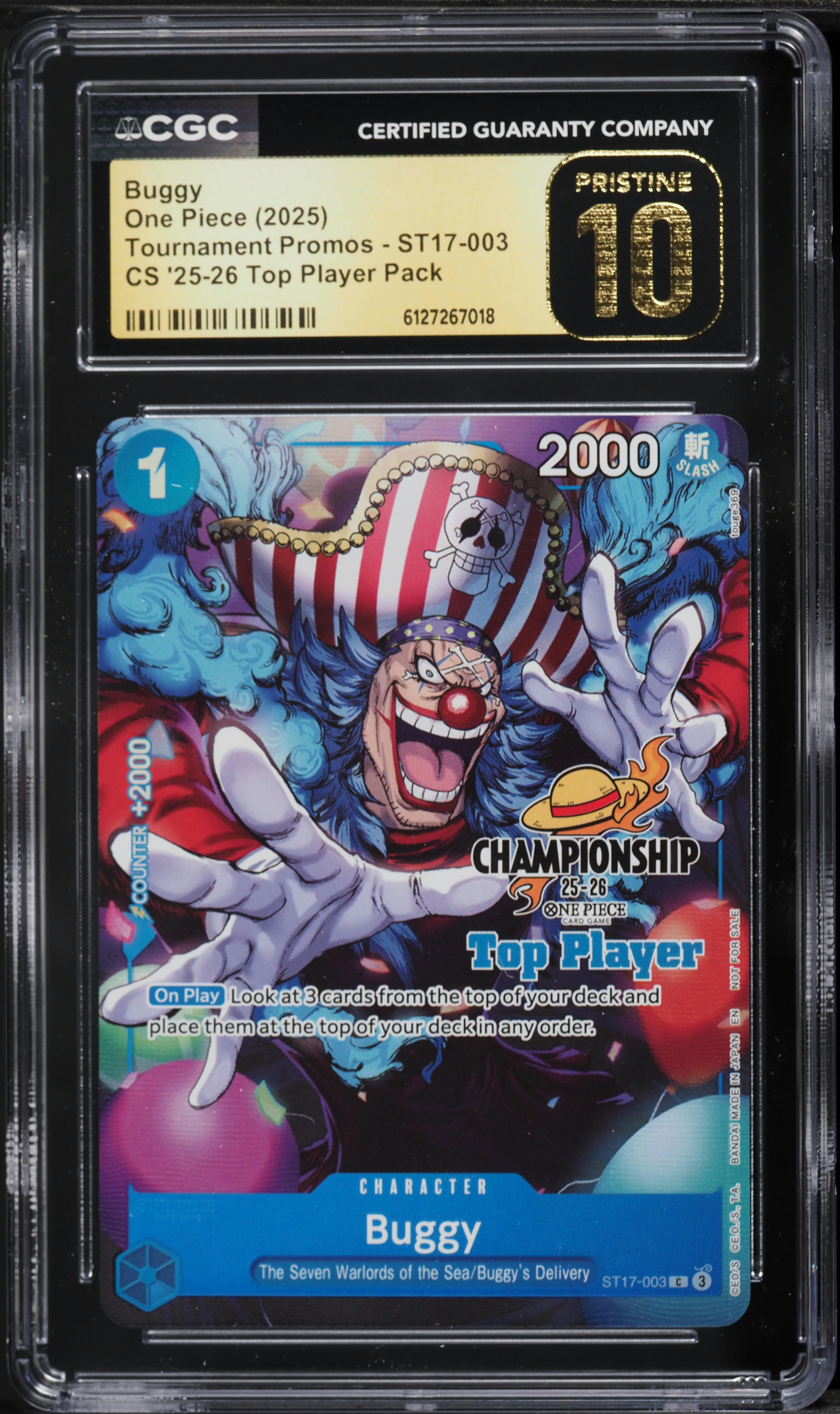 【英語版】バギー Champion CS25-26 ワンピカ Championship 25-26 Finals Season 2 【英語版】バギー Champion CS25