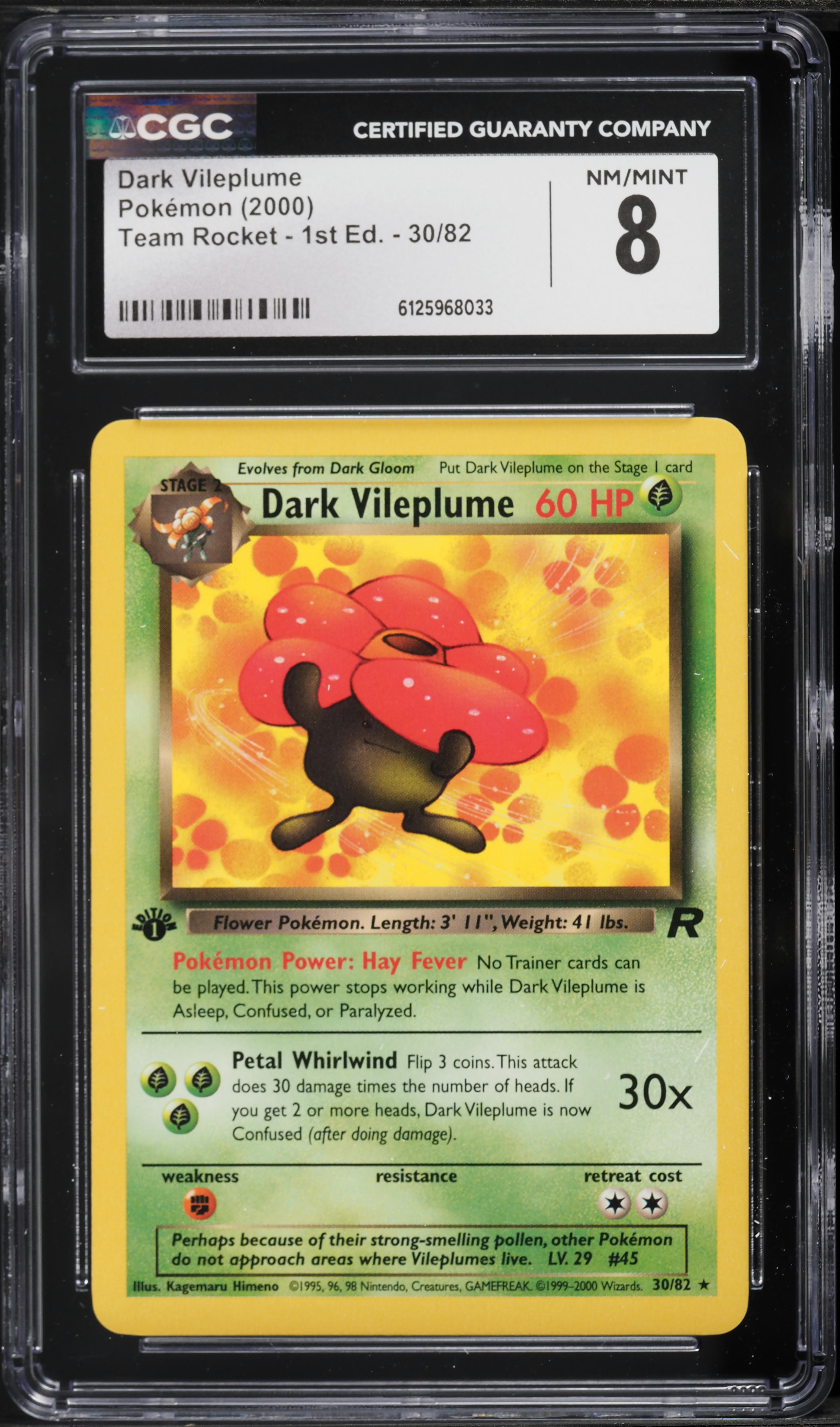 dark vileplume pokemon card Pokemon Team Rocket Dark Vileplume #30 main image 0