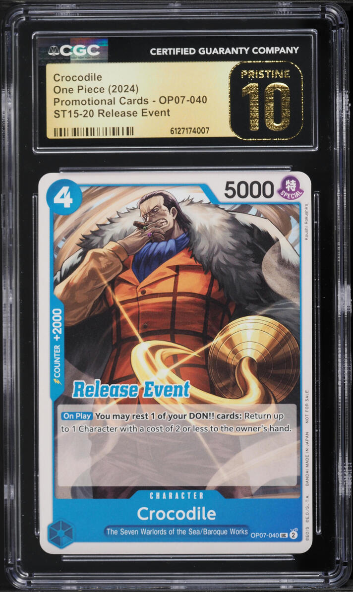 2024 One Piece Promo Cards ST15-20 Release Event Crocodile #OP07