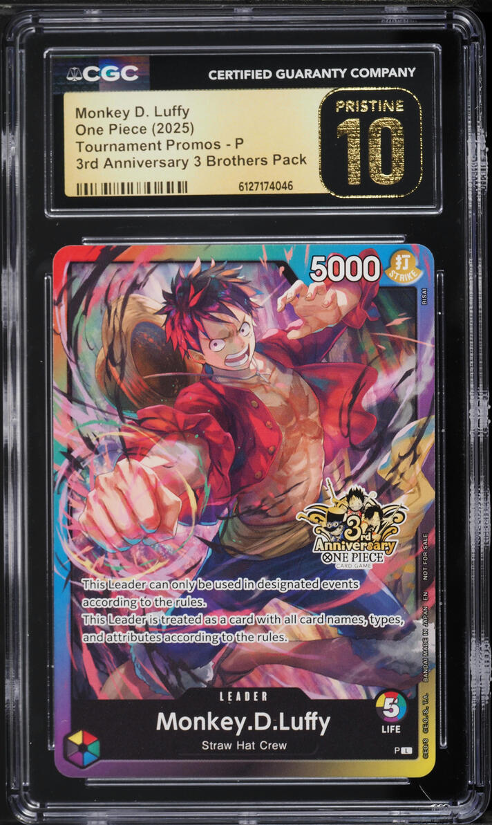 2025 One Piece Promo 3rd Anniversary 3 Brothers Pack Leader Monkey
