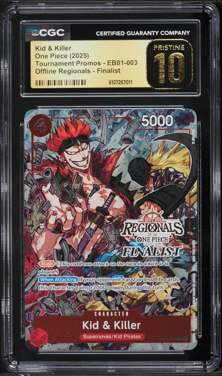 2025 One Piece Promo Offline Regionals Finalist Alt Art Kid
