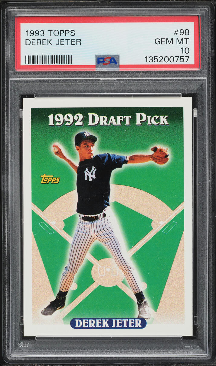 1993 Topps Derek Jeter ROOKIE #98 PSA 10 GEM MINT on Fanatics Collect