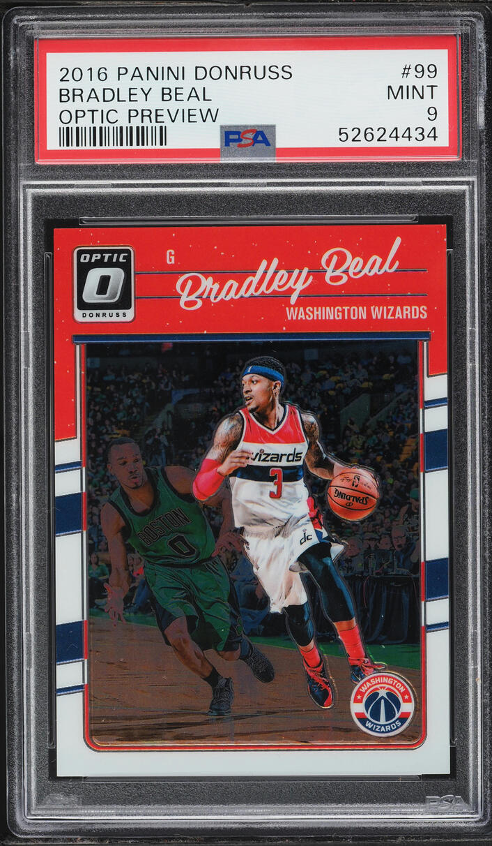 2016 Donruss Optic Preview Bradley Beal #99 PSA 9 MINT