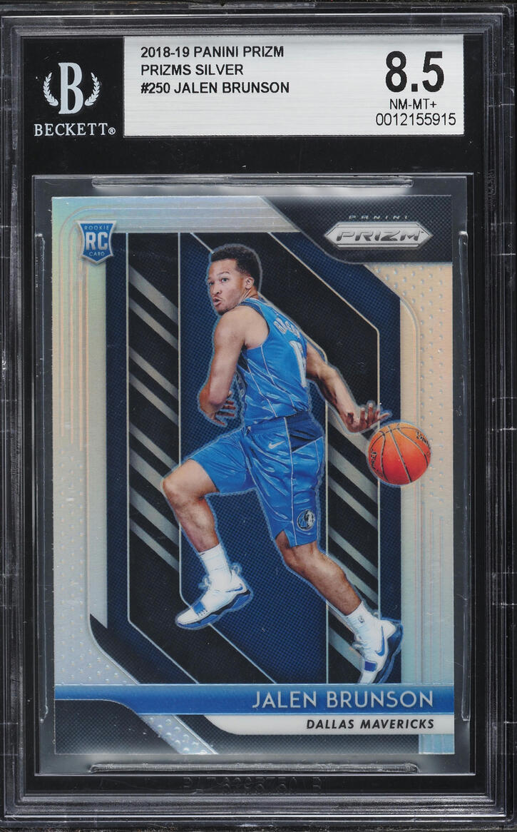 2018 Panini Prizm Silver Jalen Brunson ROOKIE #250 BGS 8.5 NM-MT+