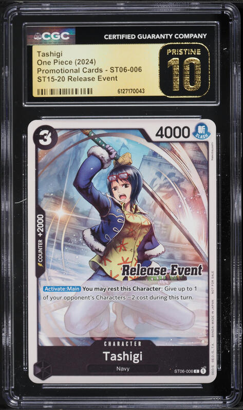 2024 One Piece Wings Of The Captain Alt Art Tashigi #OP06-050 PSA