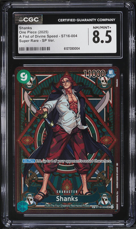 2025 One Piece 2nd Anniversary Set Leader Shanks #OP09-001 PSA 10