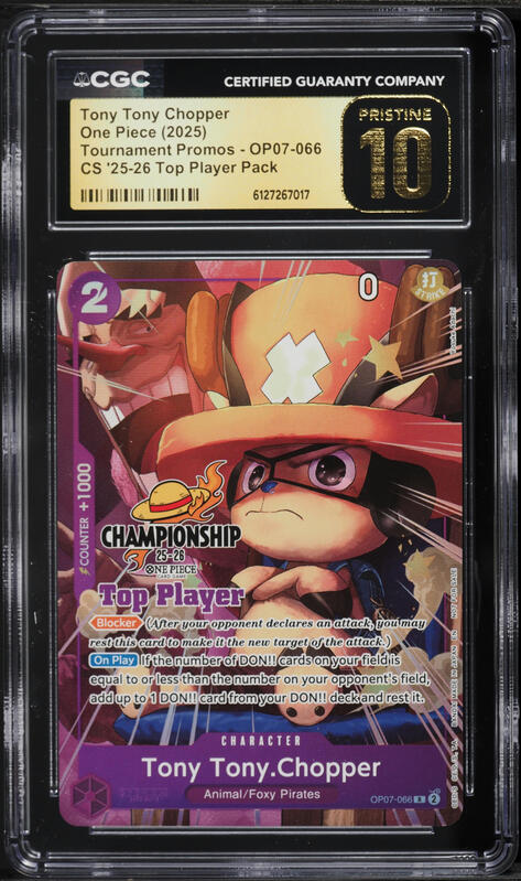2025 One Piece Japanese Promo Tony Tony Chopper #P-101 CGC 10