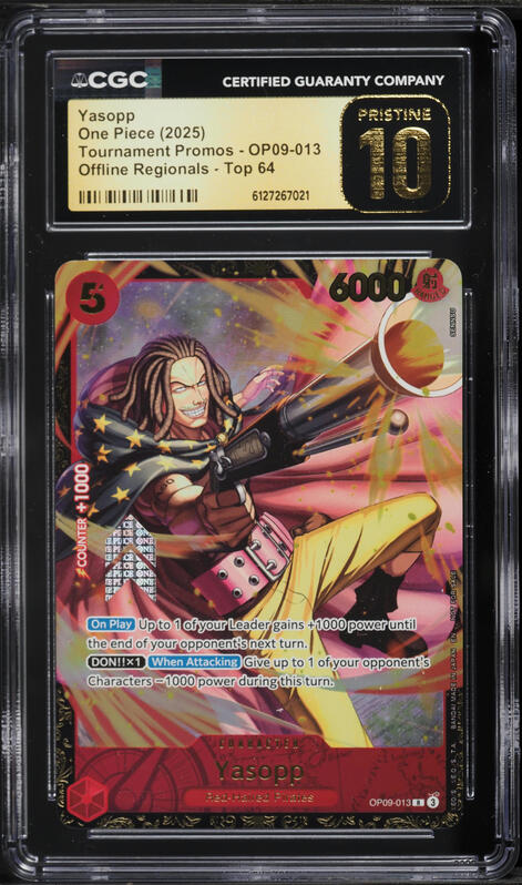 2025 One Piece Promo Official Event Top Prize Yasopp #013 PSA 10