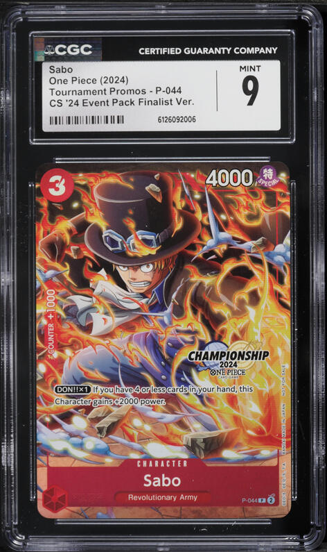 2023 One Piece Japanese Promo V Jump October Issue Alt Art Sabo #P