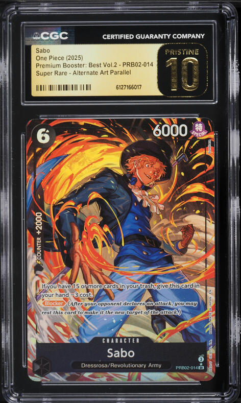 2025 One Piece Japanese Premium Best Vol. 2 Alt Art Sabo #PRB02
