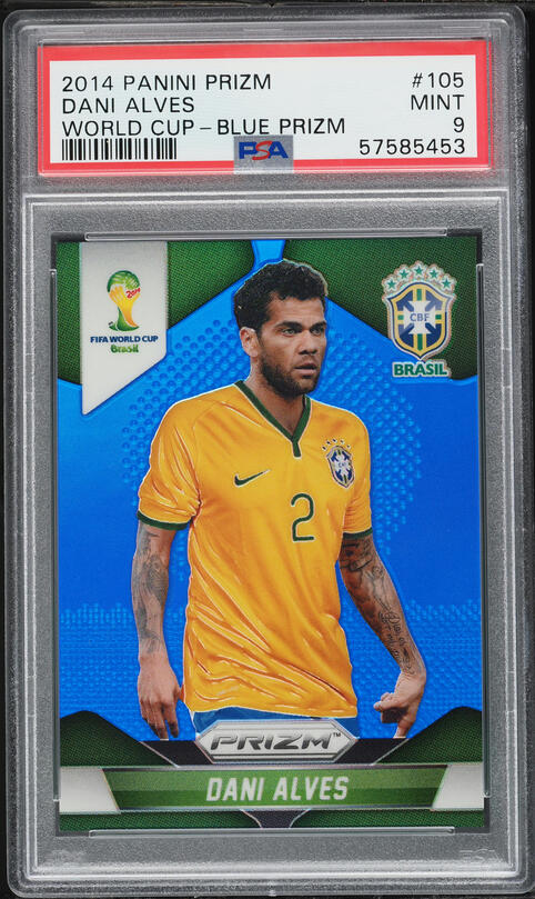 2015 Select First Team Orange Dani Alves PATCH /149 #FT-DA CGC 8.5