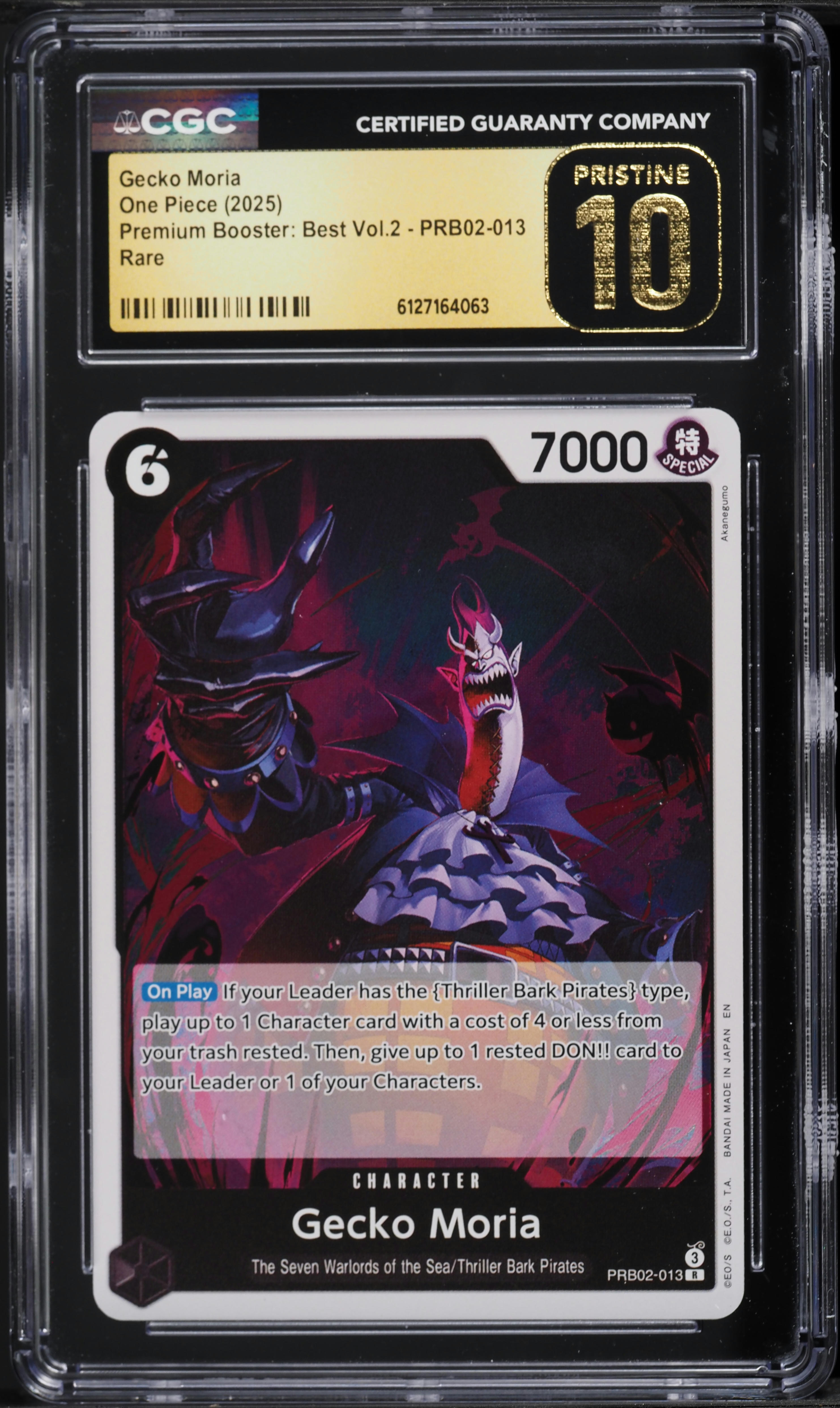 2025 One Piece Premium Booster: Best Vol.2 Gecko Moria #PRB02-013