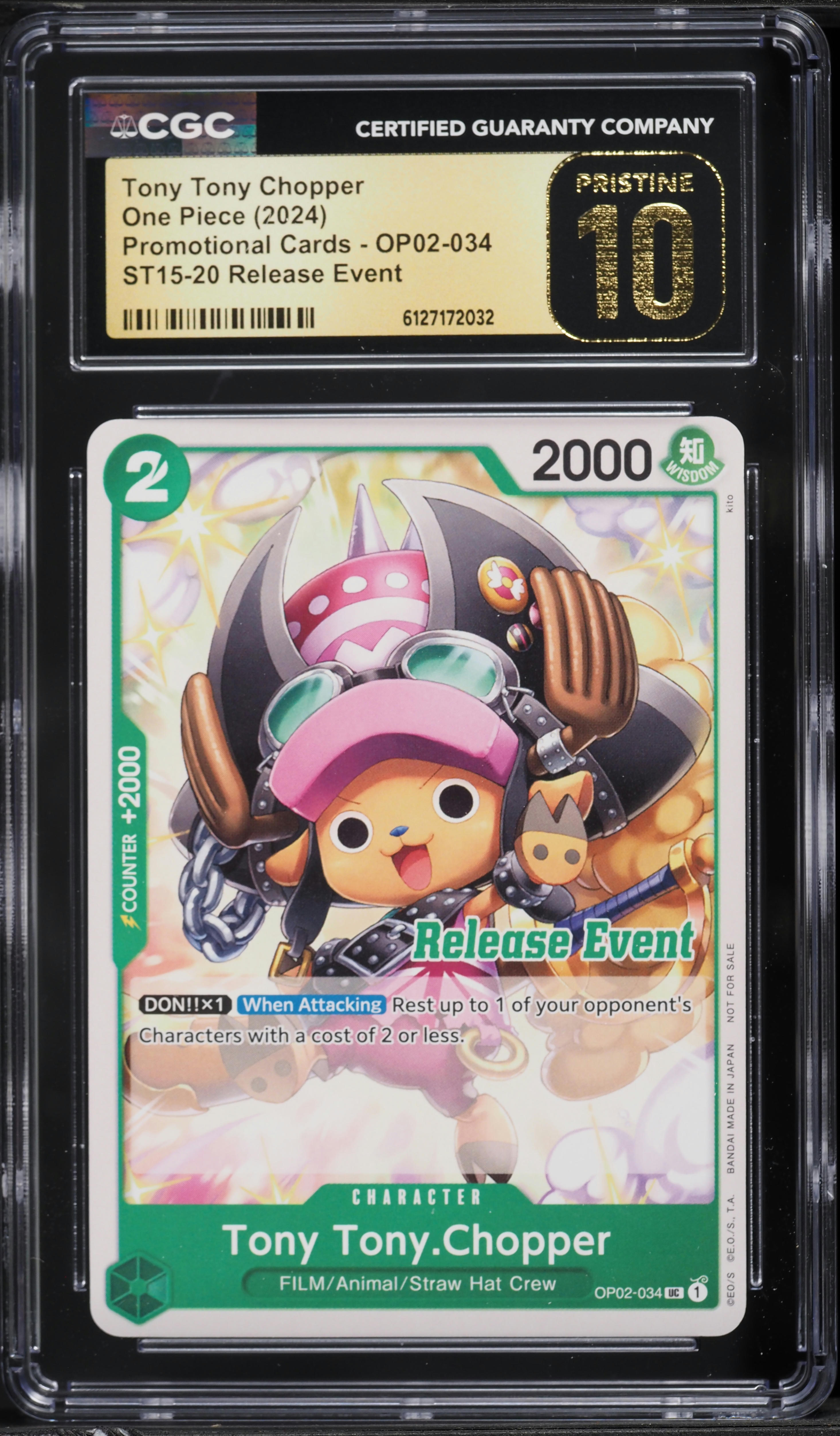 2024 One Piece Promo Cards Release Event Tony Tony Chopper #OP02