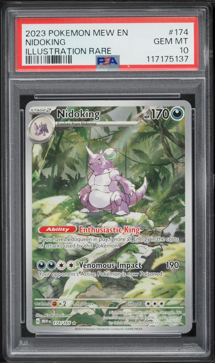 2023 Pokemon Scarlet & Violet 151 IR Nidoking #174 PSA 10 GEM MINT
