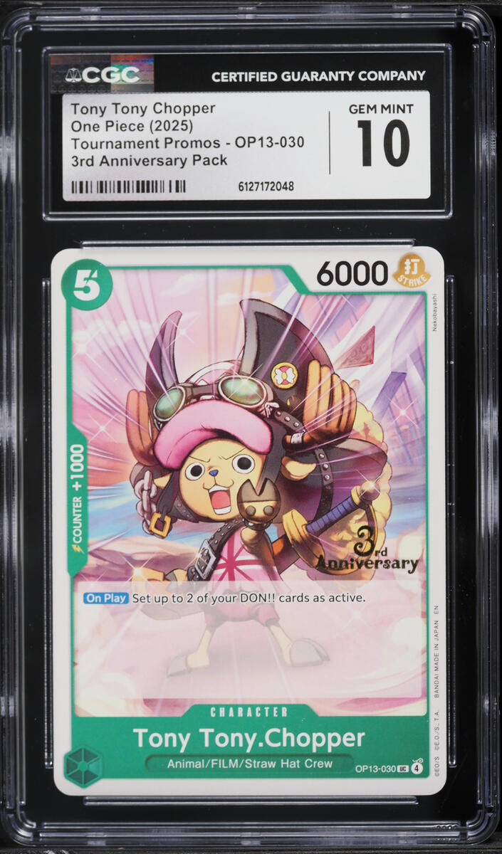 2025 One Piece Tournament Promos 3rd Anniversary Pack Tony Tony