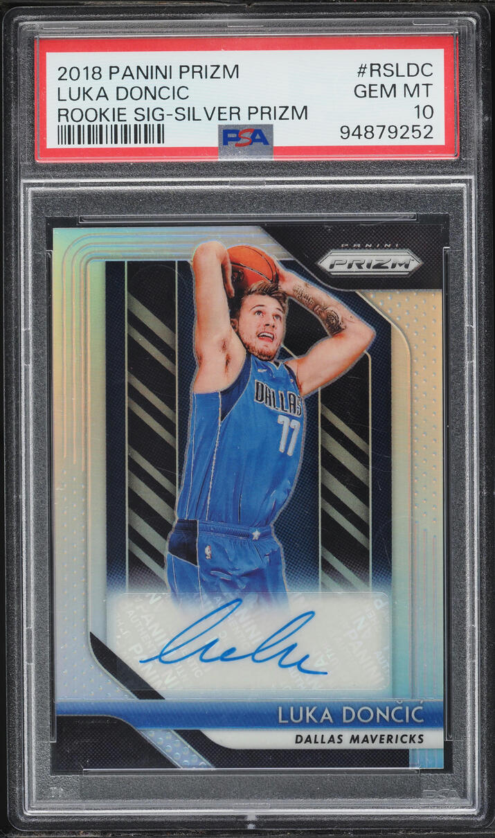 2018 Panini Prizm Silver Luka Doncic ROOKIE AUTO #RS-LDC PSA 10 GEM MINT