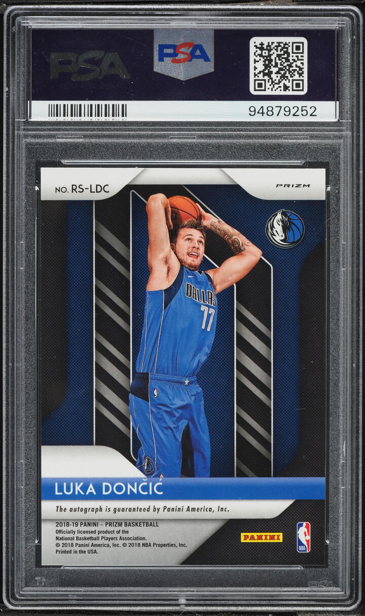 2018 Panini Prizm Silver Luka Doncic ROOKIE AUTO #RS-LDC PSA 10 GEM MINT