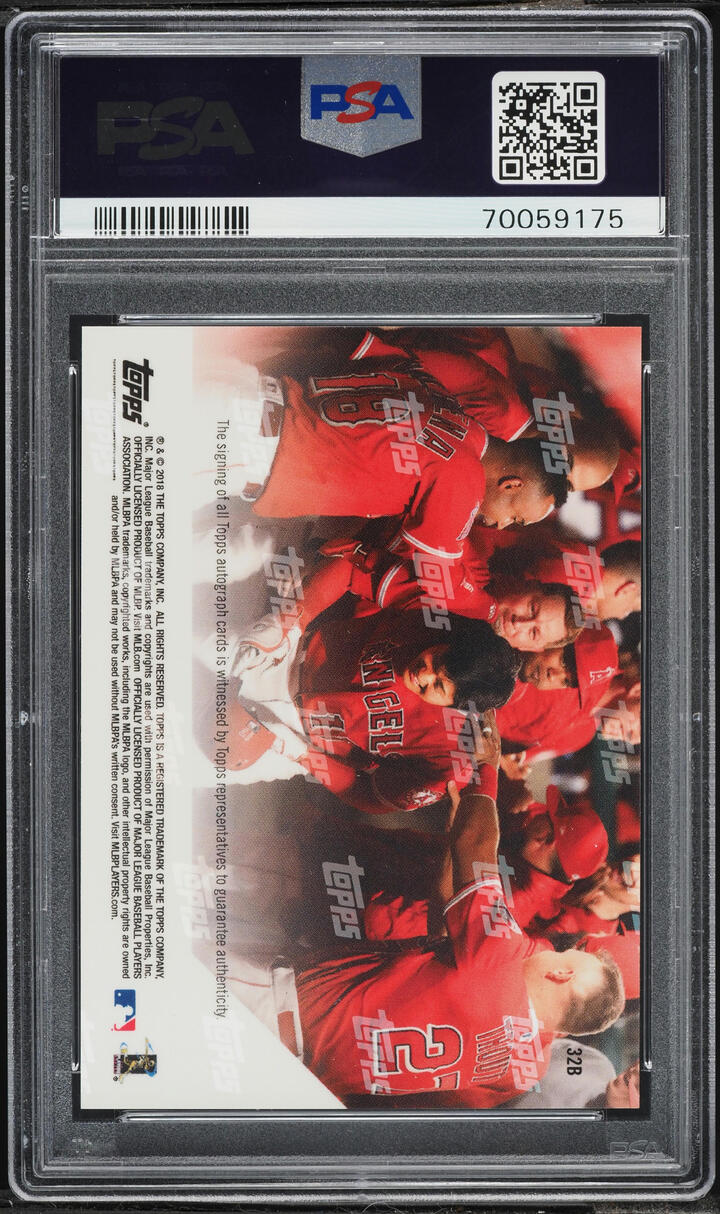 2018 Topps Now Blue Shohei Ohtani ROOKIE AUTO /49 #32B PSA 10 GEM MINT