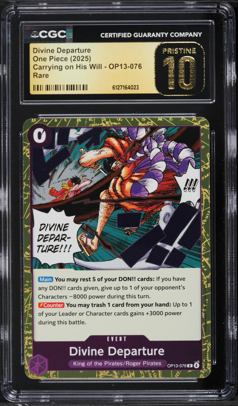 2025 One Piece Carrying on His Will Divine Departure #OP13-076 CGC