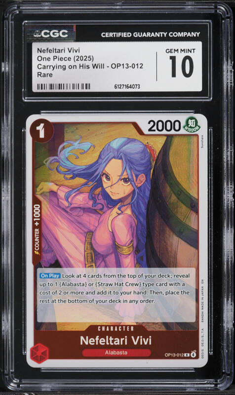 2025 One Piece Japanese Heroines Edition Alt Art Leader Nefeltari