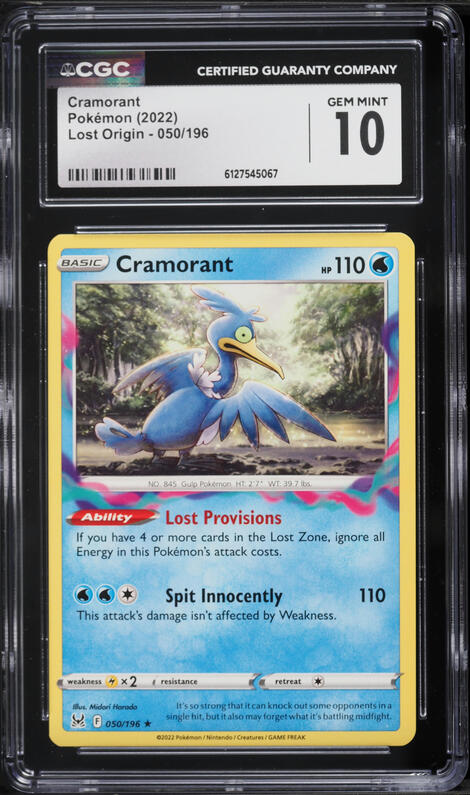 2021 Pokemon Sword & Shield Shining Fates Shiny Cramorant #SV030 CGC 9.5  MINT+ on Fanatics Collect