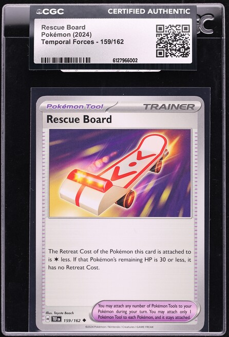 2024 Pokemon Scarlet & Violet Temporal Forces Rescue Board #159 CGC AUTH